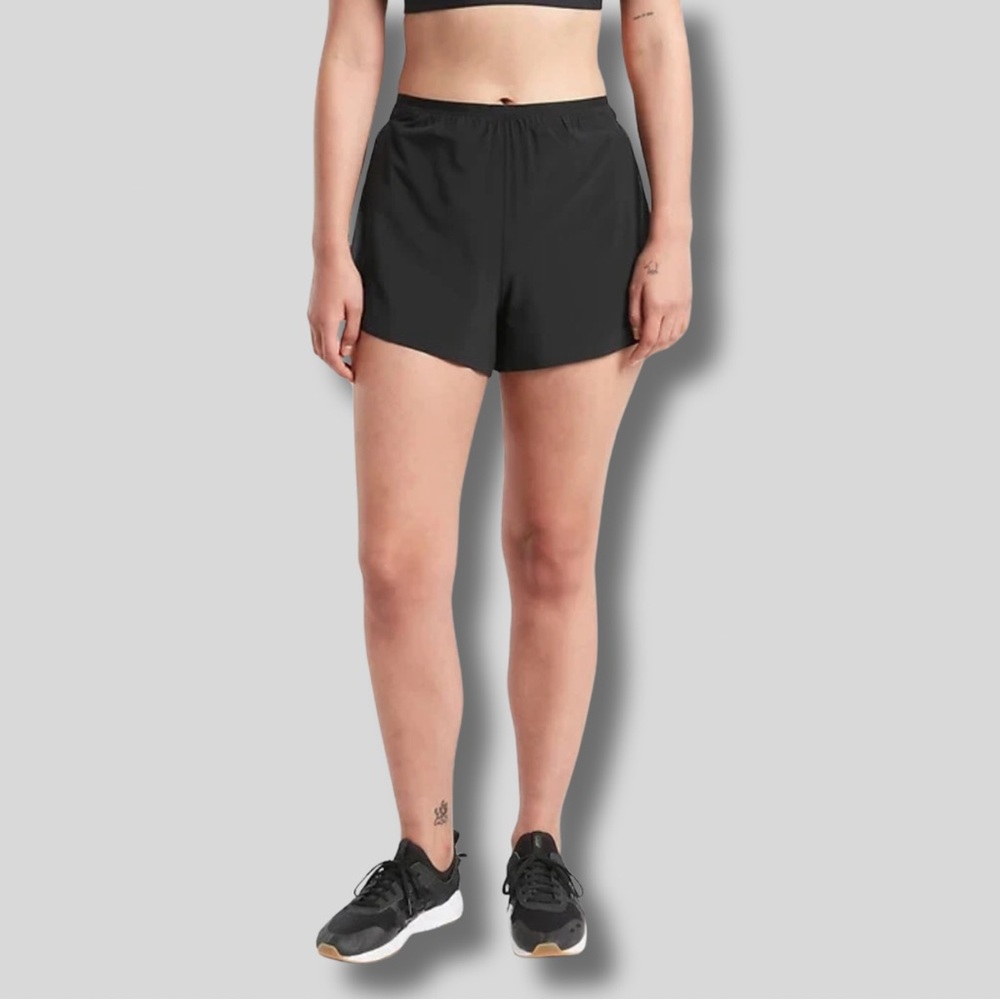 Athleta Women's Interval Run Black Athletic Shorts